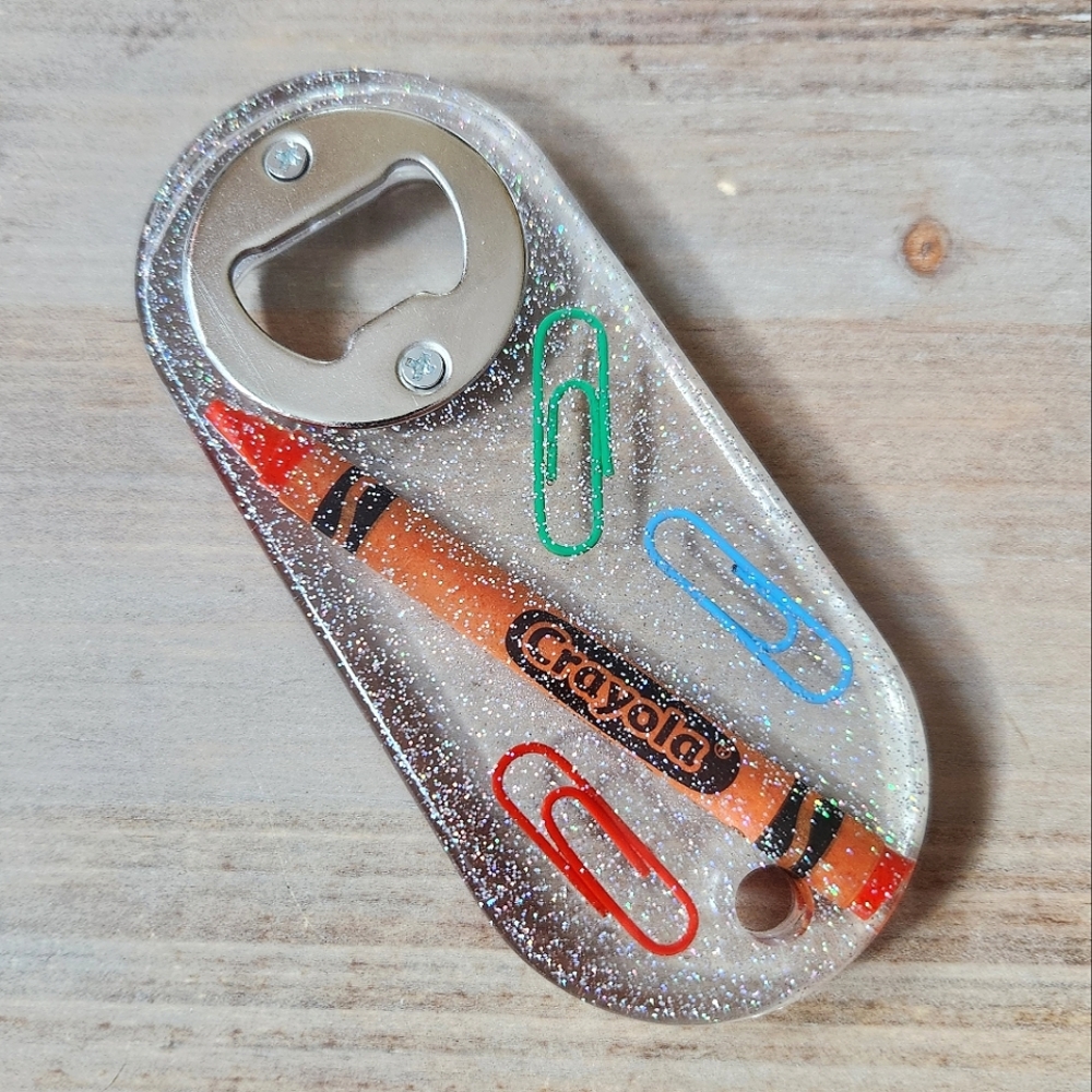 FIRM Teacher Glitter Bottle Opener